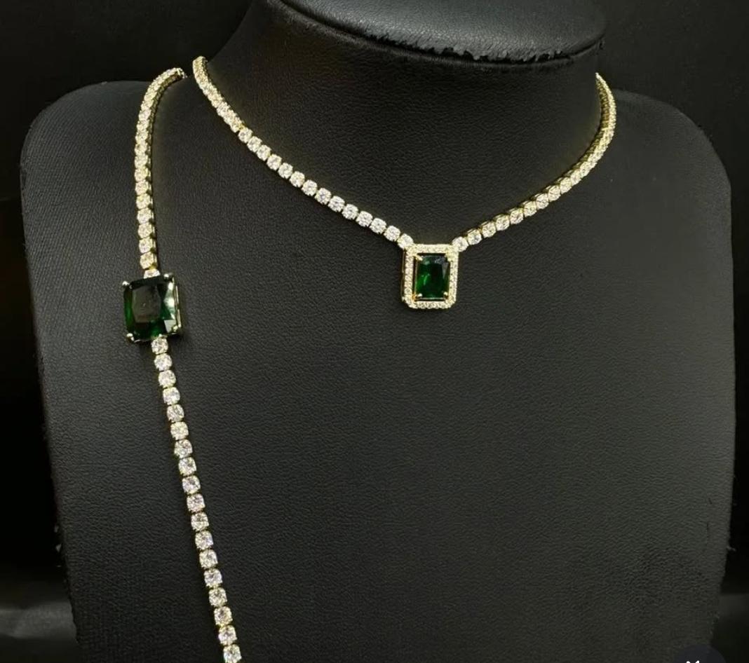 Green Gem Necklece